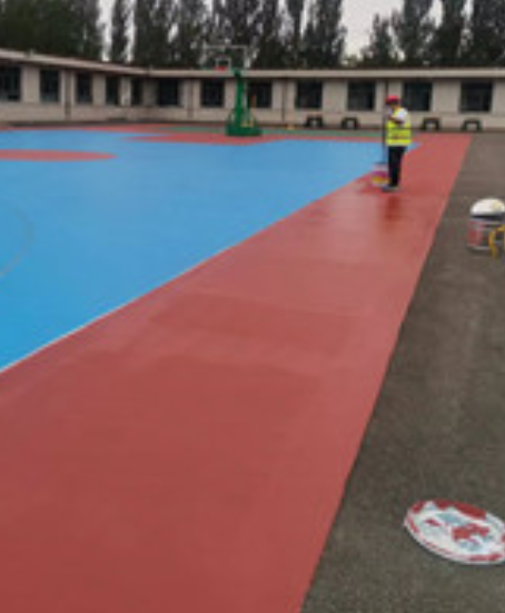 苏尼特左旧篮球场地面改造翻新整改   